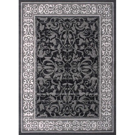 Rlm Distribution 1 ft. 11 in. x 3 ft. 3 in. Dallas Baroness Accent Rug Grey HO3290775